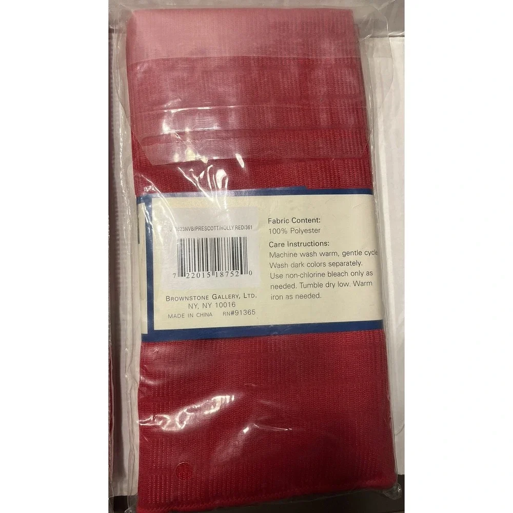 3 packs of NWT Prescott Solid & Holiday Homewear RED Napkins (Set of 4 each)